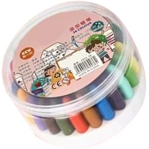 Crayón colorido de 12/24/36 colores, fácil de agarrar, lavable, colorido para niños de 3 años, garabatos, dibujo, libro para colorear para niños pequeños
