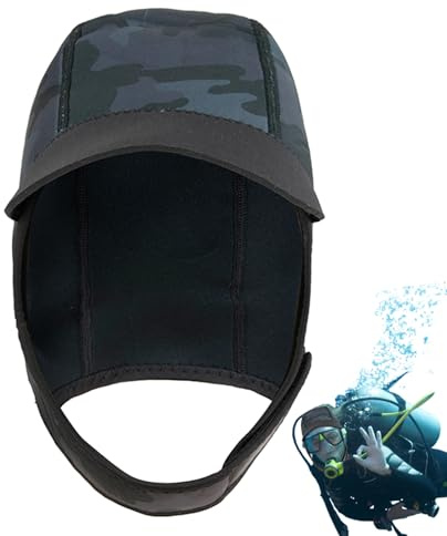 Generisch Bonnet sous- 2 mm – Nylon néoprène 24 cm de Hauteur | Bonnet Anti-Froid, Protection Solaire à séchage Rapide pour la plongée, Le Surf, l'hiver, la Natation, la plongée, Les Sports