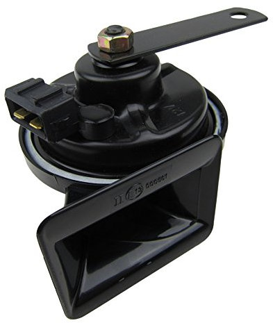 Hupe Horn Fanfare Signalhorn 12 V TIEFTON Stecker ECKIG / OE-Referenz Nr.: 3B0951221