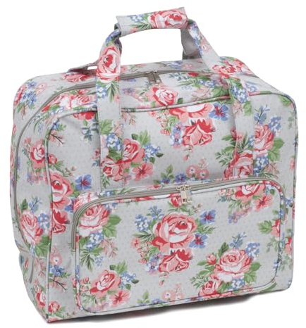 Hobby Gift Bolsa para Máquina de Coser, Bolsa Acolchada Resistente con Cremallera, Bolsa Grande Impermeable para Accesorios de Costura, 43 x 37 x 20 cm, Rosa