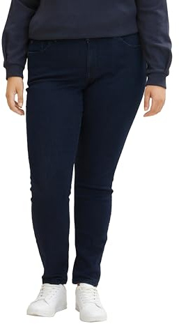 TOM TAILOR 202212 Basic Skinny, Plus Size Skinny Jeans Donna, 10133 - Dark Dye Dlue Denim, 50 Plus