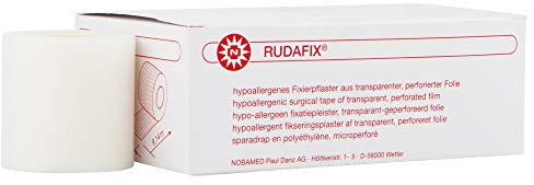 NOBAMED RUDAFIX - Cerotti di fissaggio senza dischi laterali, dimensioni: 5,00 cm, confezione da 6 rotoli
