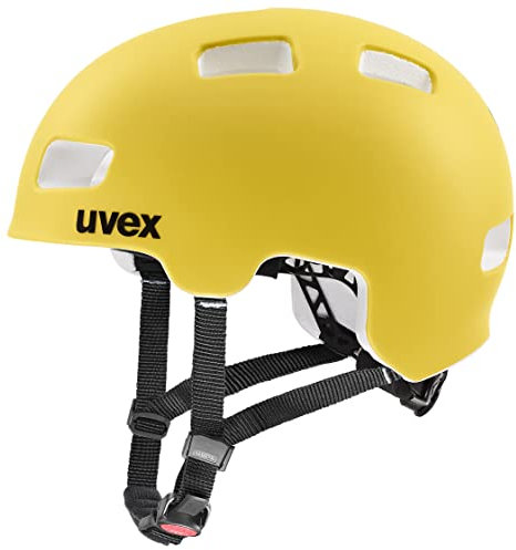 uvex hlmt 4 cc - Leichter Fahrradhelm für Kinder - individuelle Größenanpassung - waschbare Innenausstattung - sunbee matt - 55-58 cm