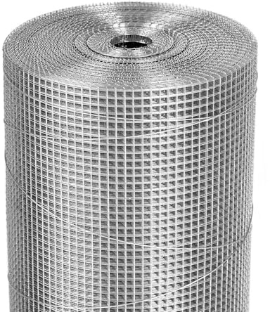 Nueve Deer 1/4 inch Hardware Cloth Roll 36 x 50 ft 23 Gauge - Hot-Dip Galvanized After Weling - Galvanized Wire Mesh Roll Chicken Wire Fence Roll Rodent Wire Tree Guard Gopher Mesh