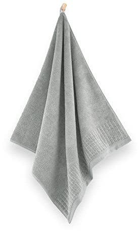 ZWOLTEX Antibakteriell Handtuch Set I 100% Ägyptischer Baumwolle I Made IN EU I Sammlung Paulo, Gr. :2X (50x100), Farbe:Hellgraphit