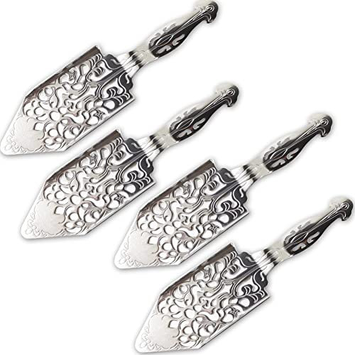 Ghulumn Lot de 4 cuillères à absinthe en acier inoxydable - Cuillère à absinthe - Cuillère à absinthe vintage