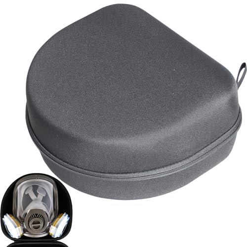Trudsafe Étui de Voyage pour Masque respiratoire Complet 3M 6700 6800 6900, étui Rigide pour Masque respiratoire Complet de la série 6000, Sacoche pour Masque à gaz, Pochette pour Masque à gaz