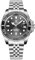 Pagani Design 1651 Herrenuhr Automatik NH35 Mechanische Uhr Edelstahl Saphirglas Drehbare Lünette 100m Wasserdicht Leuchtende Herren Business Automatikuhr(Silber Schwarz-5)