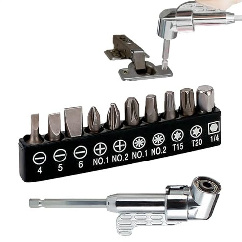 Taladro inalámbrico, taladro de ángulo recto, taladro inalámbrico, juego de destornilladores de taladro de ángulo recto de 105°, accesorios de taladro, herramientas eléctricas, juego de brocas