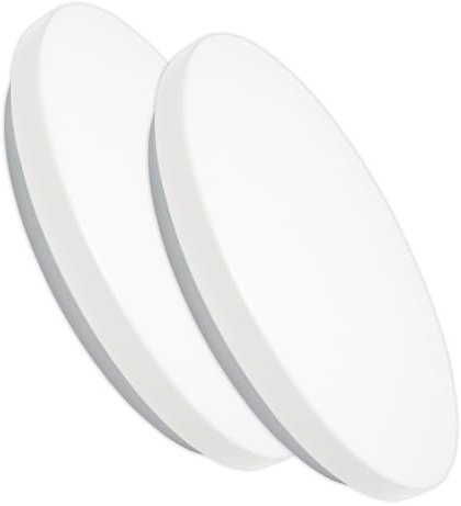 LED ATOMANT Pack 2x Plafon LED Techo Redondo, Panel Superficie 380mm 36W, CCT (Selector de Color Blanco Calido, Neutro y Frio), Lampara Techo 3600LM, Para dormitorio, Baño, Sala, Driver incluido