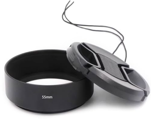 GMBYLBY Paraluce universale in metallo di forma cilindrica per fotocamera 37 39 40.5 43 46 49 52 55 58 62 67 72 77 82 mm