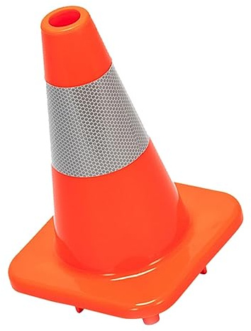 Cabilock Cono de Tráfico Reflectante Rojo de Altura para Exteriores Cono de Seguridad Vial Plástico para Señalización y Estacionamiento Marcador de para Deshielo y Control de Tráfico