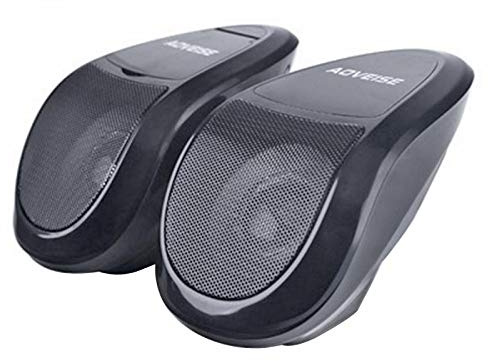 Riloer Motorrad ATV Wasserdicht Bluetooth USB Lautsprecher Soundsystem Musik Audio Player All Black