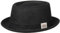 Stetson Classic Pork Pie Denim Hut - Einfarbiger Hut - Rund & flach - Mehrfarbig mit Logo - Made in Italy - Ganzjährig tragbar schwarz M (56-57 cm)