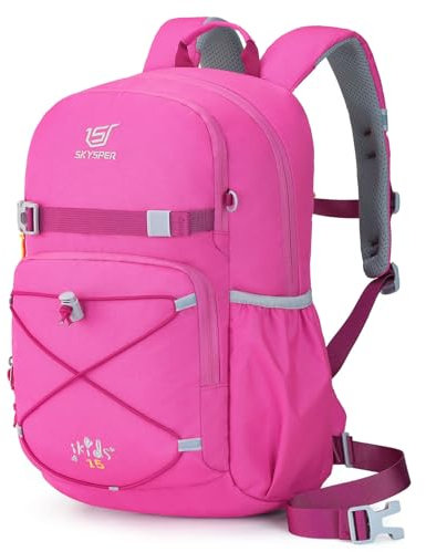 SKYSPER Kinderrucksack 15L komfortabler Wanderrucksack Kinder Rucksack Wandern für Jungen & Mädchen Outdoor