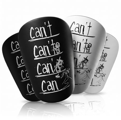 Lot de 4 Mini protège-Tibias de Football - Anti-Chocs - Anti-Collision - Accessoire de Protection pour Hommes, Femmes, Enfants et Filles (S)