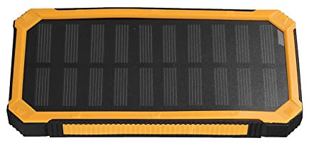 Banco de EnergíA Solar Portátil, Puertos USB Duales, con Gran Capacidad de 20000 MAh, Carga Rápida para Tabletas Telefónicas, EnergíA de Respaldo, BateríA Externa 5 V 2,1 A
