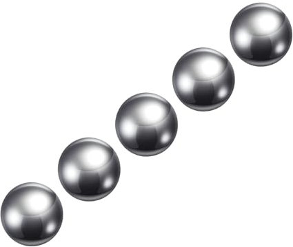 METALLIXITY Precision Balls G200 13mm 5pcs, 201 Stainless Steel Bearing Balls Beads - for Industry Kit, Machinery, Automotive, and DIY