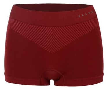 FALKE Women's Warm W Bhp Functional Yarn Quick Dry 1 Piece Base Layer Underwear, Red Merlot 8117, M