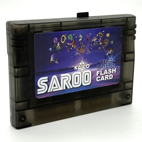 Kaico Sega Saturn Saroo Flash Cart med 8GB Micro SD-kort, SS Saroo v1.3 | Kompatibel med Saturn-konsoler, stöder .bin/.cue-, .iso- och .img-filer, dra-och-släpp-laddning samt äkta premiumchip