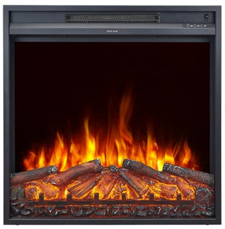 CHEMIN'ARTE Inserto elettrico da incasso OXFORD 2XL- Effetto fiamme - LED -71x15x74 cm - Extra Fine - Riscaldamento 2000 W con termostato elettronico, progettato in Francia - garantito 2 anni