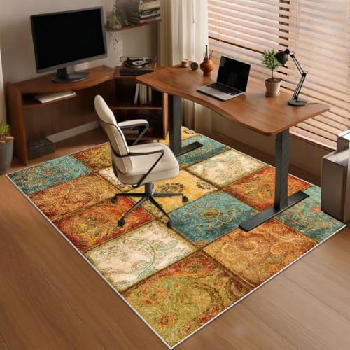 Protectora para Silla de Oficina, Alfombra para Silla de Oficina para Suelos Duros Alfombrilla Protector Suelo Silla Ruedas, Alfombra Gaming Suelo, Alfombrilla de Escritorio para Parquet 70 x 100 cm