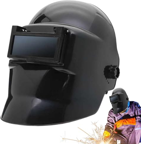 Casco Da Saldatore | Casco Saldatura TIG | Doppio Protezione Termica TIG,Con Copertura In Doppio Per Protezione Termica Per Riparazione Macchine Taglio Metalli Smerigliatura Officina