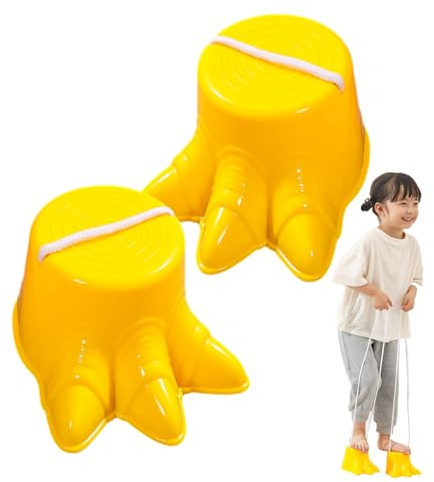 Stelzen für Kinder, Laufstelzen für Kinder, 2-teiliges Spielzeug, klassisches Dinosaurier-Fuß-Picknick-Set, Gleichgewichtsstelzen für Wettkampf u