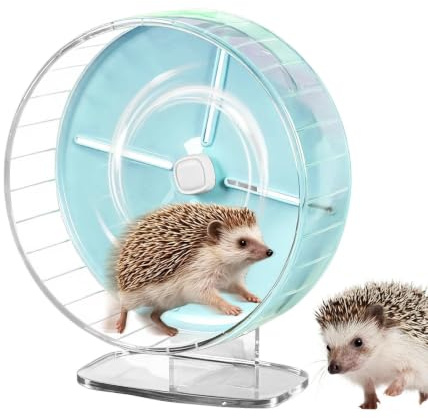 25,4 Centimeter Hamsterhjul 25,4 cm Löphjul med Justerbart Stativ | Tillbehör för Hamsterlöpning För ökenråttor, möss, chinchillor, illrar, ekorrar, sockerflygare, i , inomhus, utomhus, i