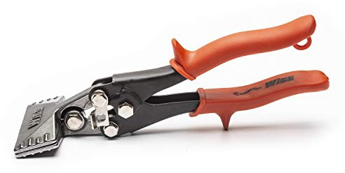 Wiss WS3N Falzzange mit Geradem Griff, Backenbreite 76mm, Backenkapazität: 6-32 mm, Verbiegen in Abständen von 6 mm