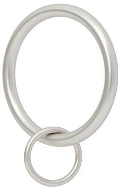 Ivilon Draperie Œillet Anneaux de rideaux – 4,3 cm Bague passant pour crochet épingles, Lot de 14 Antique nickel satiné