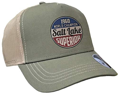 HELLMOTORS Salt Lake Race Trucker Mesh Cap Baseball Kappe Oliv/Sand