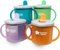 Tommee Tippee First Essential Cups 4 Pack Assorted Colors, Torquoise, Purple, Green, Red