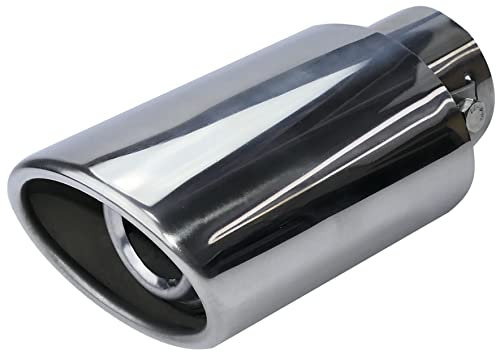 AERZETIX - C53737 - Punta del silenziatore/terminale di scarico - diametro 30-42mm - lunghezza 146mm - copertura cromata