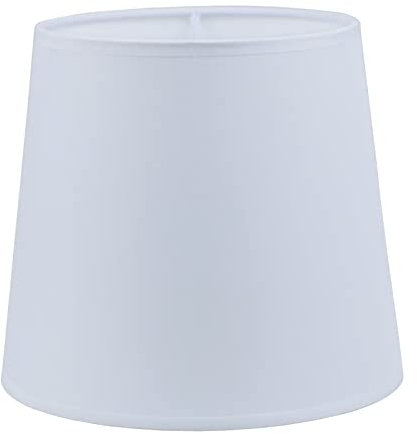 Sinta 7.5/19cm Pantalla de Lámpara de Repuesto de Tela Coolie Moderna para Lámpara de Mesa E14/E27,Lámpara de Noche,Lámpara de Pared,Blanco