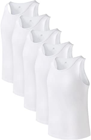 DAVID ARCHY Men's Vests Underwear Undershirt, Bamboo Rayon Men Sleeveless Vests Crewneck Slimming Underwear Shirt - 3 Pack