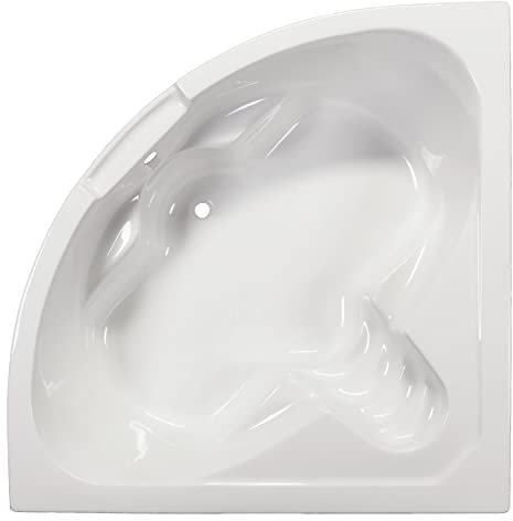 Sanotechnik Eckbadewanne Rivera 140/150 140 x 140 x 47 cm, Badewanne Weiß, Mit passender Frontschürze