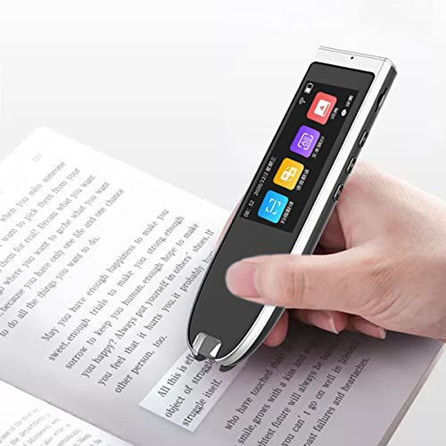 Bolígrafo de lectura de traducción de voz TCCOC|Bolígrafo traductor de escaneo de voz inteligente |Pluma de diccionario sin conexión de 11 idiomas |Escáner de bolígrafo traductor WiFi de 111 idiomas