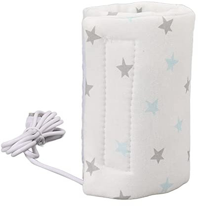 USB-Flaschenwärmer, Schnell Erhitzend, Tragbar, Leicht zu Reinigen, Flaschenwärmer, Konstante Temperatur, Reißverschluss-Design für den Außenbereich (Stern)