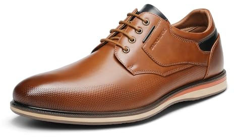 Bruno Marc Men's Casual Dress Shoes Business Formal Oxfords,Size 13W,Tan,LG19008MWIDE