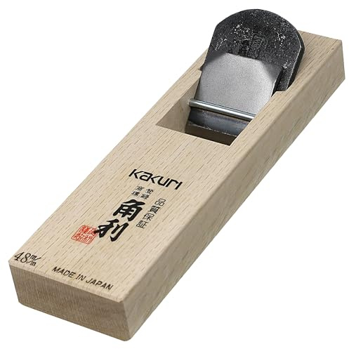 KAKURI Japanese Wood Plane for Woodworking 48mm, Aogami Blue Steel No.2 Blade, Professional Hand Planer Tool, Made in JAPAN