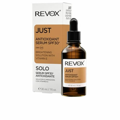 REVOX B77 Just Antioxidant Serum LSF30+, 30 ml, aufhellendes Gesichtsserum, Vitamin E für das Gesicht, schützt vor schädlichen äußeren Einflüssen, nährt tief, Antioxidans, bekämpft Falten