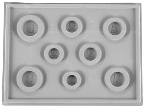 Pasuihcay Flocked Beading Bead Board Bracelet Design Tray Jewellery Making DIY Craft Tool Gray