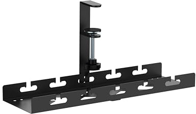 HALTERUNGSPROFI Kabelkanal Kabel und Steckerhalter Organizer KS-02B (Schwarz, Breite 40 cm)