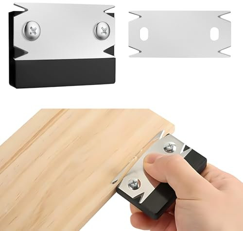 ROTKUSZ Raboteuse de bordure, trancheuse de placage, trancheuse de bois, trancheuse de bordure, trancheuse manuelle avec 1 lame de rechange pour bois PVC ABS