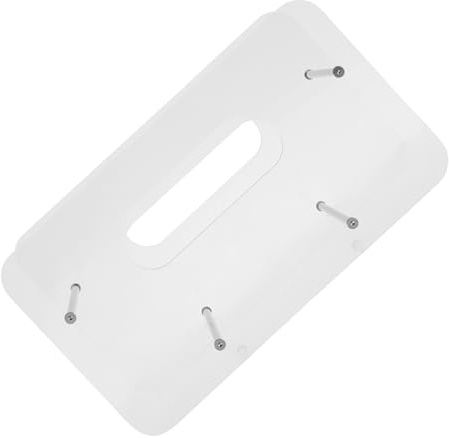 BIUDECO Supporto Acrilico per Piatti di Carta Rotondi e Quadrati 7-12 Pollici, Portapiatti Impilabile Trasparente Salvaspazio per Cucina, Dispenser Organizer per Feste e Armadietti