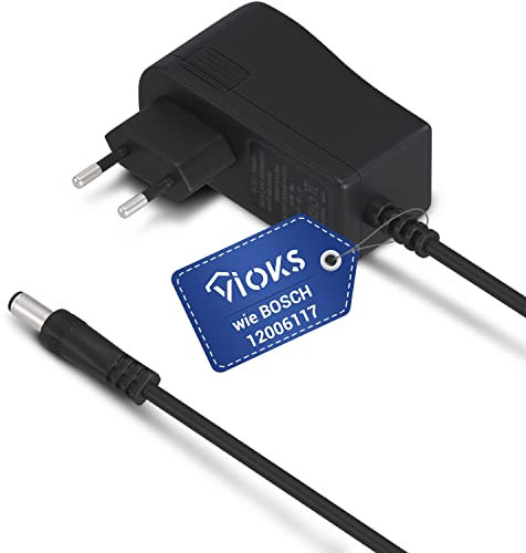 VIOKS Ladekabel Staubsauger Ersatz für 12006117 Ladekabel Bosch Staubsauger/Netzteil 30v 500mA für Bosch Athlet 25.2v, Zoo & Siemens Staubsauger