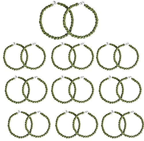QincLing 20 Pieces Elastic Boot Straps Trouser Twists Leg Ties Blousing Garters with Metal Hooks for Navy Army Air Force