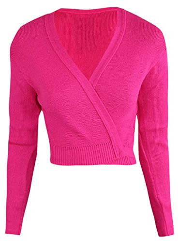 Intermezzo Damen Ballett Wickeljacke/Weste 6000 Jersey Elisa - Farbe: Fuchsia (009) - Größe: XL