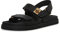 Steve Madden Damen Mona Sandale, Schwarz Leder, 39 EU